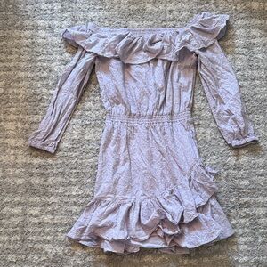 Lavender Off-Shoulder Women’s Dress